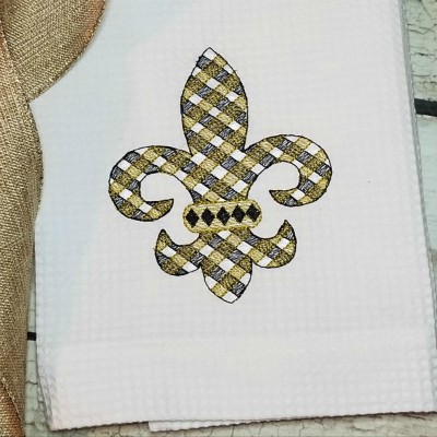 fleur de lis sketch emb